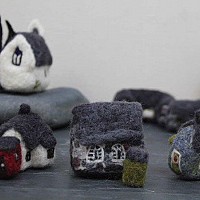 Ruth Packham back of village hall 2016